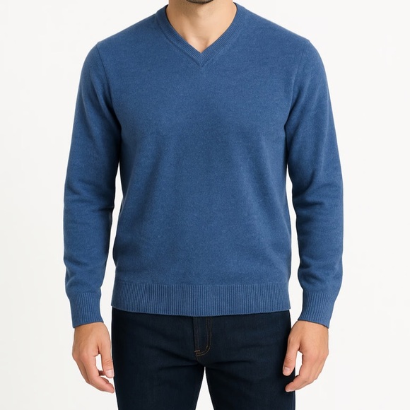Club Room Other - Club Room 100% Cashmere Sweater Blue Men's Small 2 Ply Blue Luxury Collection